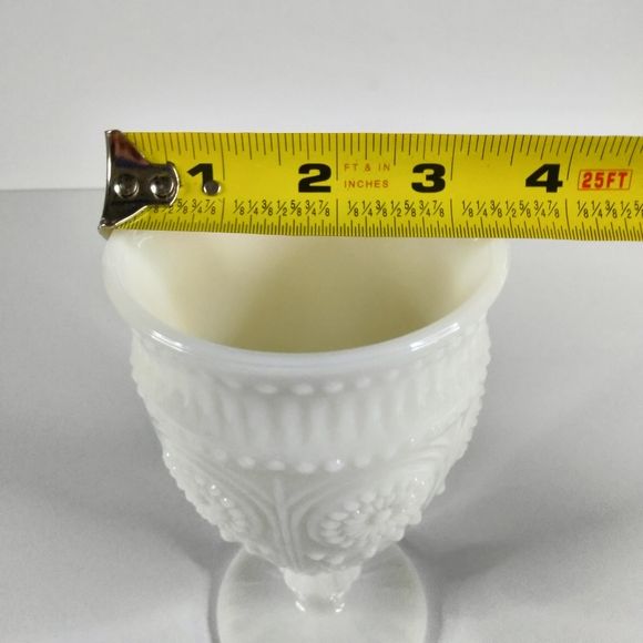 The Pioneer Woman Adeline Embossed 12-Ounce Footed Glass Goblets, Set of 3 White - Picture 11 of 12